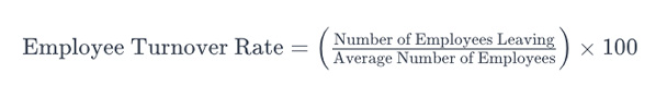 employee turnover rate formula